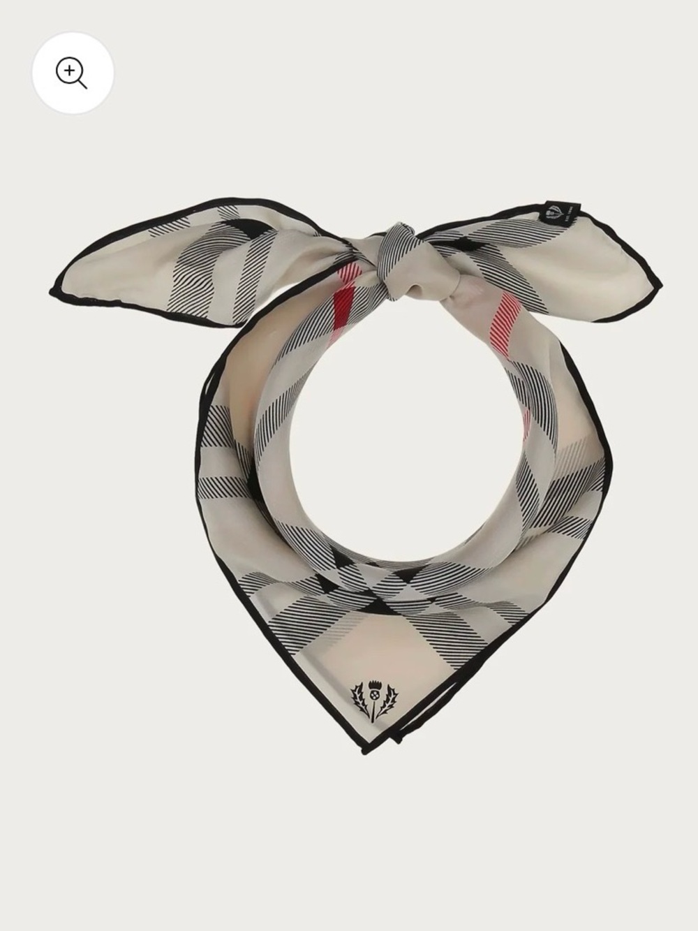 MINT - Neckerchief with FRAAS Plaid made of pure silk